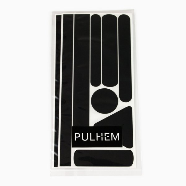 Pulhem reflektierendes Reflex-Aufkleber Set16 aus Reflexfolie schwarz