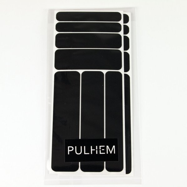 Pulhem reflektierendes Reflex-Aufkleber Set14 aus Reflexfolie schwarz